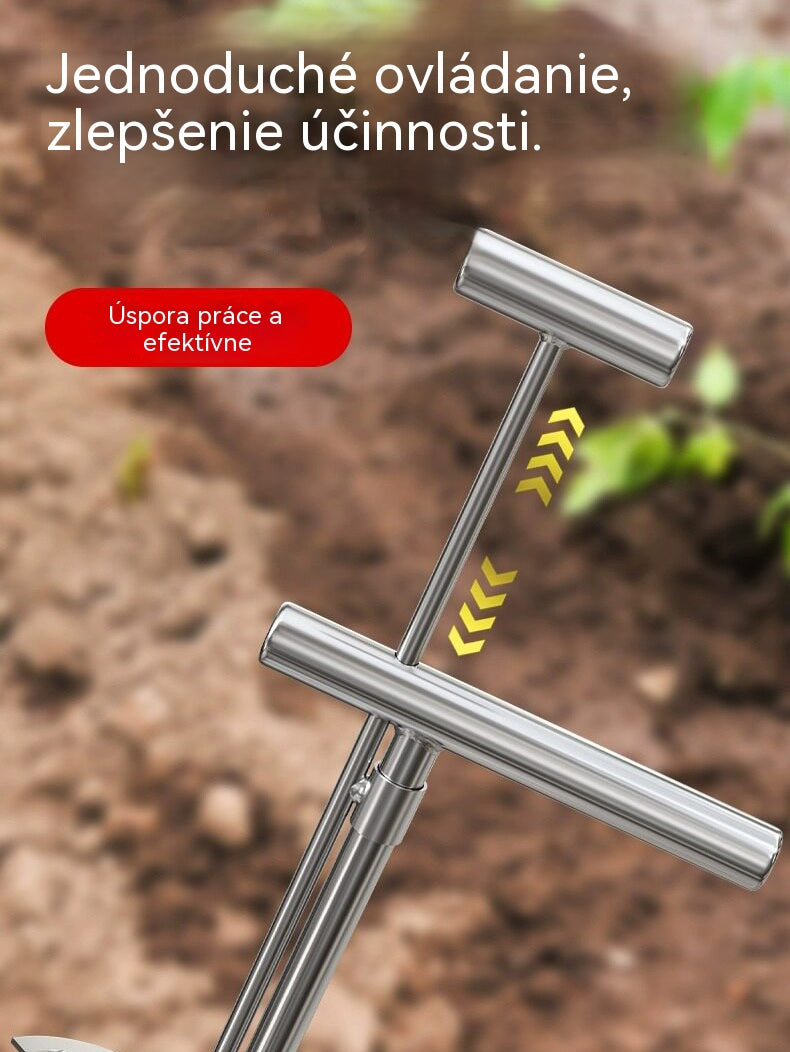 🌱【50% zľava】Brzo presađivanje bez saginjanja! Presađivač od nehrđajućeg čelika udvostručuje učinkovitost, što olakšava sadnju 💪✨
