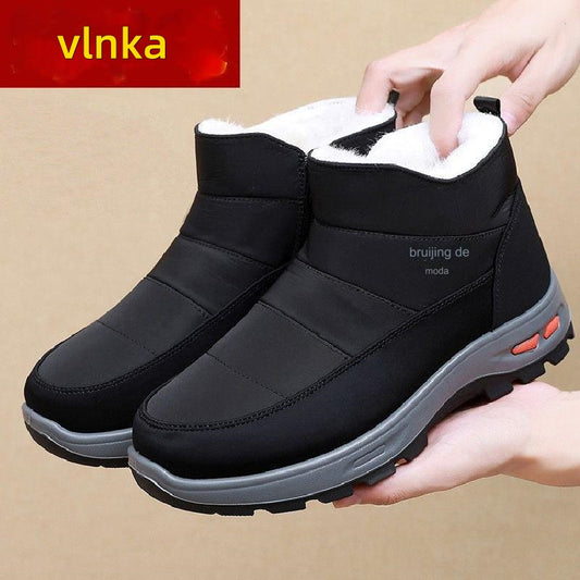 🔥【39-45】👟Pánske zimné topánky vyrobené z čistej bavlny, zamatu a hustej kožušiny.
