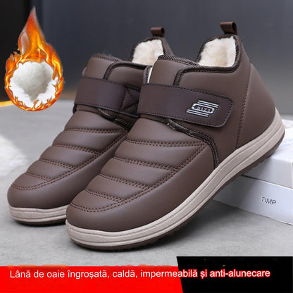 【50%OFF】【39-44】🔥2025 Nuevo estilo de invierno más zapatos de hombre impermeables y antideslizantes de terciopelo y cuero genuino engrosado