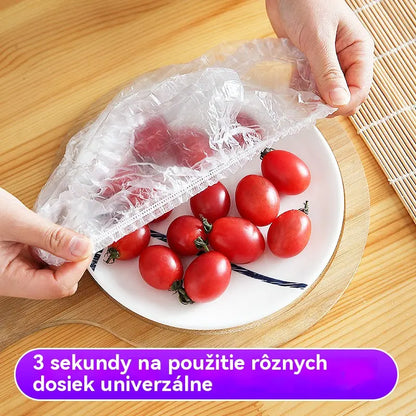 【2 vrecká, 200 kusov】 Jednorazový potravinársky kryt na udržanie čerstvosti