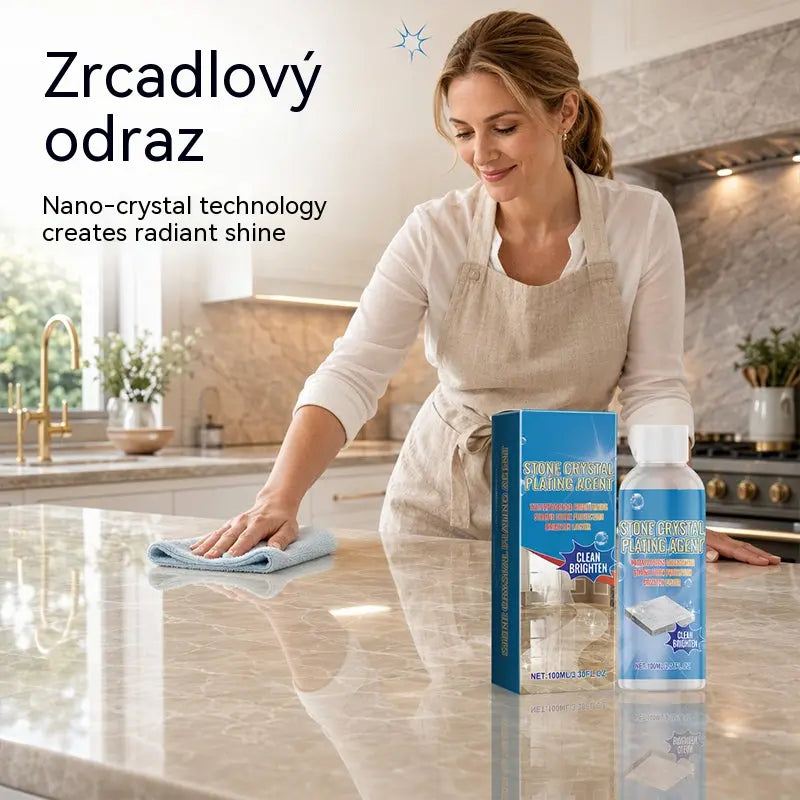 ✨ Čistič a leštidlo na mramor – Jemne čistí, zvyšuje lesk, chráni zalakovaný kameň ✨
