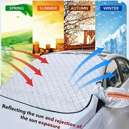 🌞【Cumpără 1 primești 1 gratis】🚗Parasolar magnetic parbriz fata auto, parasolar termoizolant auto de vara