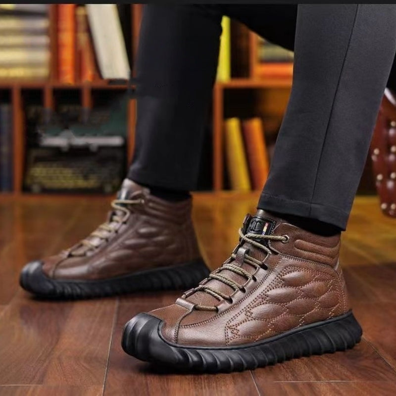 【Gorące promocje na jesień i zimę】🥾(39-44)2025 Nowość Męskie sportowe buty skórzane z ociepleniem, ciepłe, wygodne i stylowe, idealne na zimowe dni, odporne na ścieranie i wodoodporne