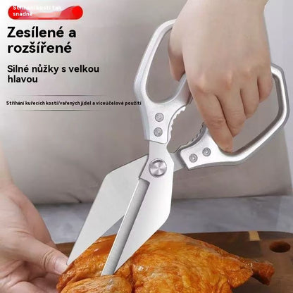 🔥Časovo obmedzená ponuka🔥Multifunkčné, odolné a ostré kuchynské nožnice - ergonomická protišmyková rukoväť pre bezpečné a pohodlné držanie. ✂️👨‍🍳