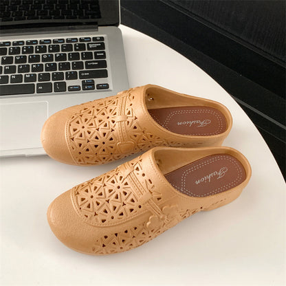 【36-41】Papuci cu jumătăți goale de stil nou cu baotou, pantofi la modă