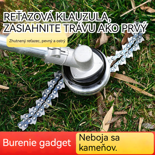 🔥✨ Univerzálna reťazová vyžínacia hlavica  – rýchle odstránenie buriny a porastu🌿✂️⚙️