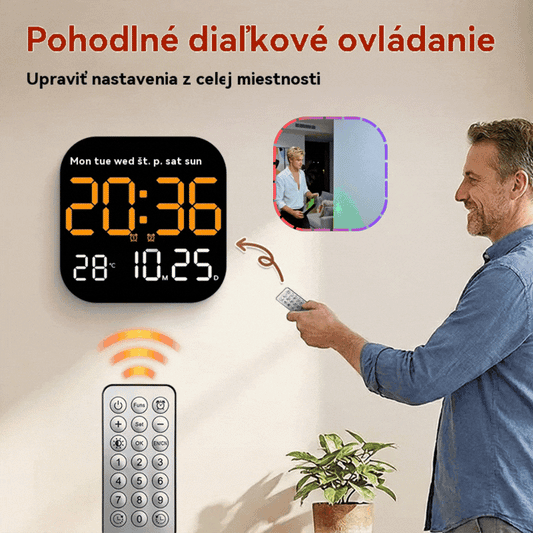 🛏️  Digitalni sat za dom i ured - nježno buđenje, recite zbogom dosadnim budilicama! Podesiva svjetlina, tihi rad noću. Također prikazuje temperaturu. 🌙