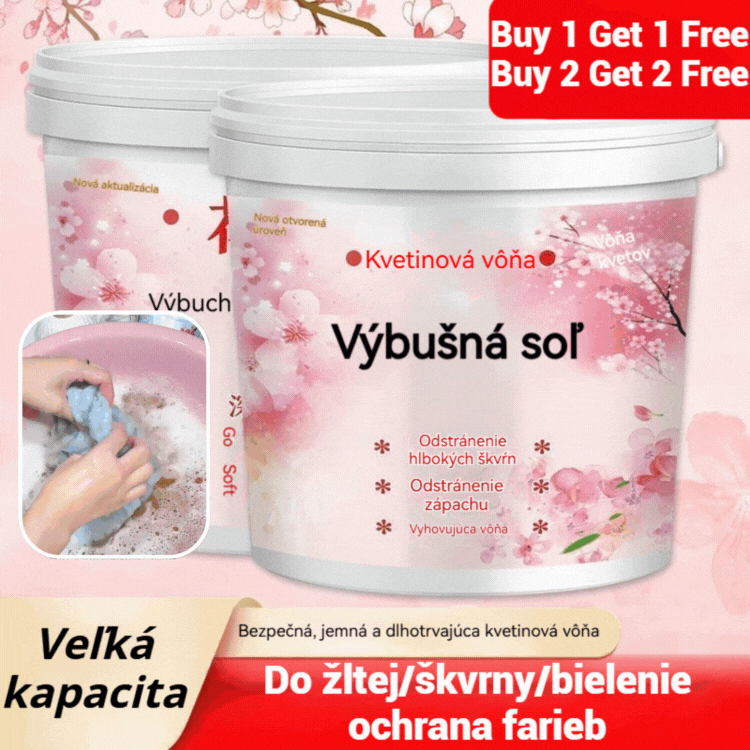 💦 Výbušná soľ na pranie s aktívnym kyslíkom – extra veľké balenie