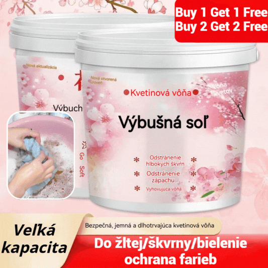 💦 Výbušná soľ na bielizeň s aktívnym kyslíkom – extra silné pranie 
