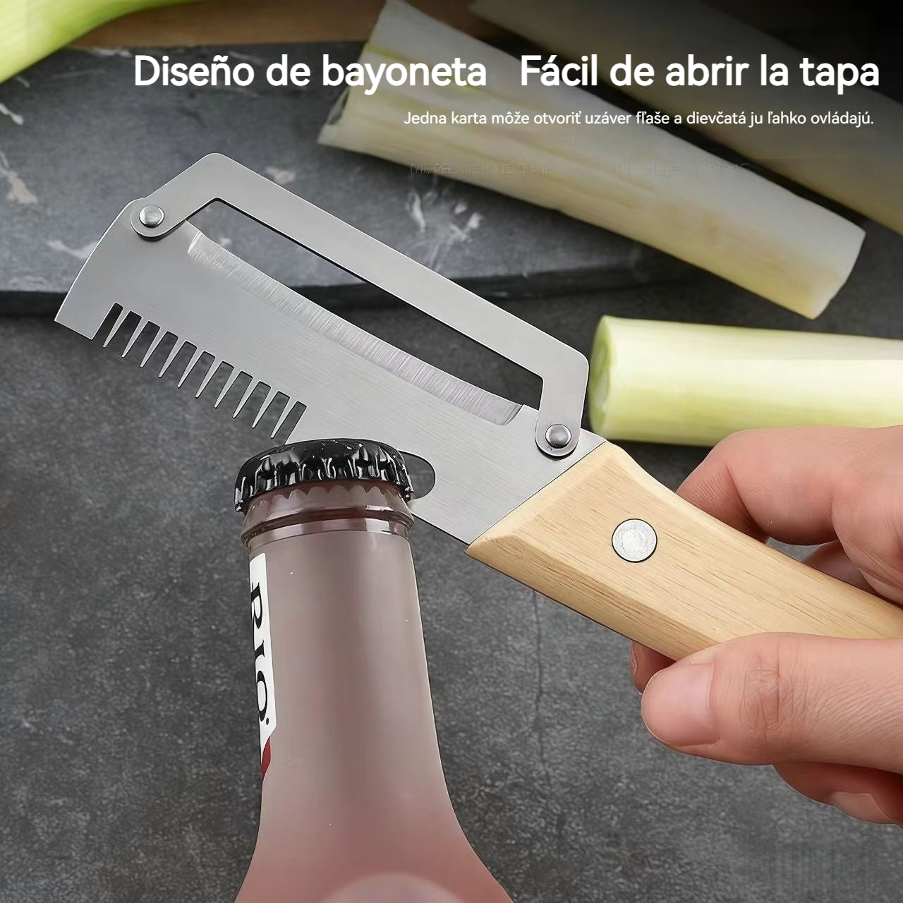 ✅【Kúp 1 a dostaneš 1 zadarmo!】🧅🔪 Viacúčelová kuchynská škrabka 3 v 1: olúpa, krája a otvára uzávery fliaš! 🔥【2 položky】