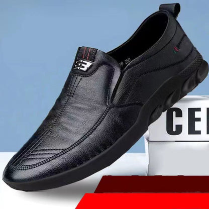 👞【Sezónny výpredaj so zľavou 50 %】Nové ležérne topánky v britskom štýle, mäkká podrážka✅Ručne vyrobené z vybranej kože✅Odolné a priedušné