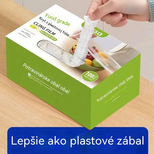 Extra hrubé, balenie so 4 škatuľkami (400 kusov) – 24 € – Antibakteriálne elastické kryty na potraviny; jednorazové vrecká na potraviny vhodné do kuchyne či chladničky.