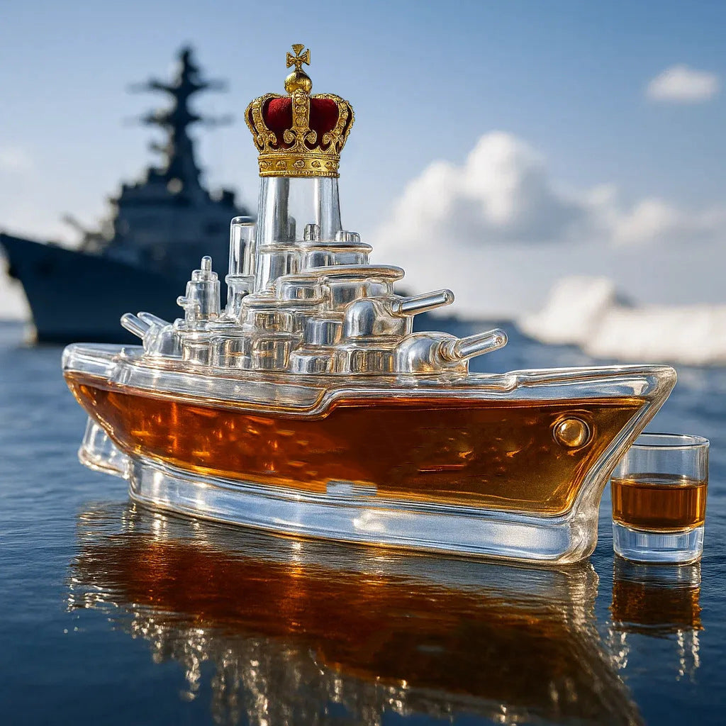 🚢 Комплект бутилки уиски със забавни дизайни | Бутилки уиски Submarine | Оригинални подаръци и стилен декор за бар