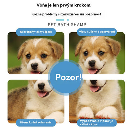 🐱【400 ml + uterák + oceľový hrebeň】🐈 Bezoplachová jemná dezodoračná pena na rastlinnej báze pre domácich miláčikov – Pre sviežosť a čistotu, vhodné pre mačky a psov