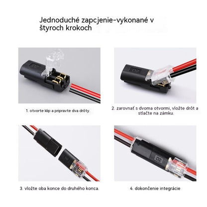 🥳Najpredávanejší tovar roku 2026🥳⏰ 【50 kusov】Dvojvodičový konektor s poistnou prackou Bezpečnostná poistná pracka, protišmyková úprava⚡️