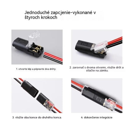 【1000 kusov skladom】Konektor kábla bez odizolovania, s uzamykateľnou prackou, bezpečným uzáverom a protišmykovou úpravou ⚡️