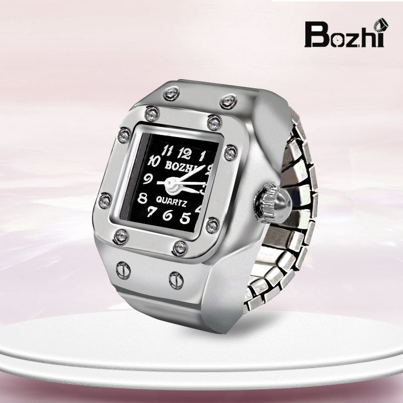 🎁【50% zľava】💍 Elegantný prsteň s mini hodinkami: praktický a elegantný doplnok, kreatívny a štýlový darček, štýlový doplnok pre ženy aj mužov