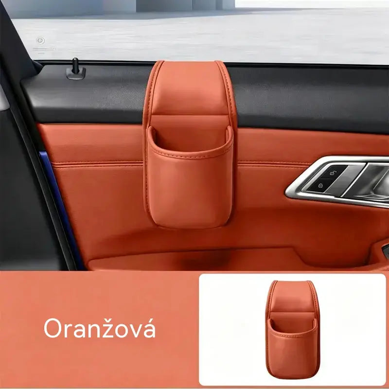 【Kúp 1, získaj 1 zadarmo】🚗 Viac priestoru a poriadok v aute! Kožený držiak na dvere auta / na pohár a telefón (jednoduchá montáž na okno / ponuka 1+1 ZADARMO – dostanete 4 kusy)! ✨