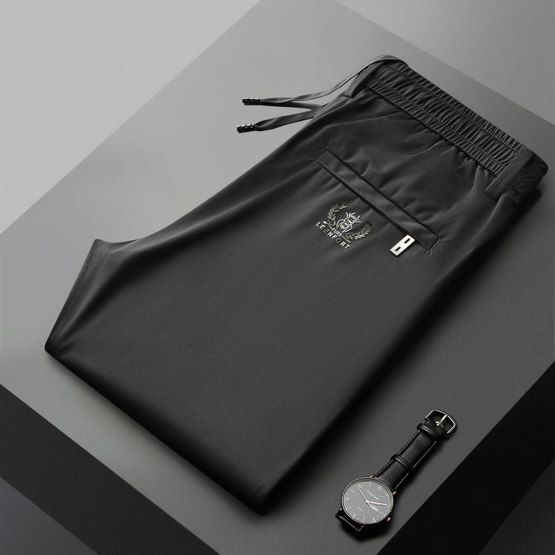 👖🔥Προσφορά μείωσης τιμής [40-115kg] Νέο ανδρικό παντελόνι ice stretch από μετάξι για την άνοιξη και το καλοκαίρι του 2025