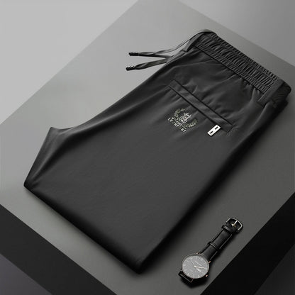 👖🔥Προσφορά μείωσης τιμής [40-115kg] Νέο ανδρικό παντελόνι ice stretch από μετάξι για την άνοιξη και το καλοκαίρι του 2025