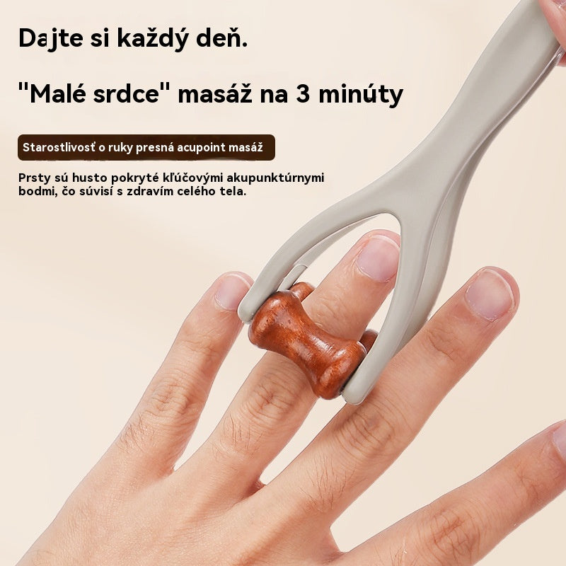 🎁💸【Kúpte 2, získajte 2 zadarmo】🌿 Masážny prístroj na prsty z masívneho dreva: Valčeky z prírodného dreva pomáhajú odblokovať kĺbové meridiány a zmierniť únavu rúk.【4 kusy】🌿