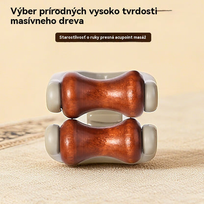 🎁💸【Kúpte 2, získajte 2 zadarmo】🌿 Masážny prístroj na prsty z masívneho dreva: Valčeky z prírodného dreva pomáhajú odblokovať kĺbové meridiány a zmierniť únavu rúk.【4 kusy】🌿