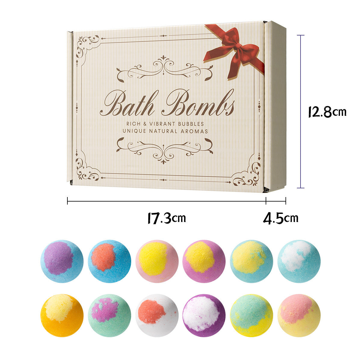 🔥【50% zľava】🔥12 vonných kuliček koupelové soli (30 g/ks), účinně odstraňují odumřelé kožní buňky a zanechávají vaši pokožku hladkou a vyživenou