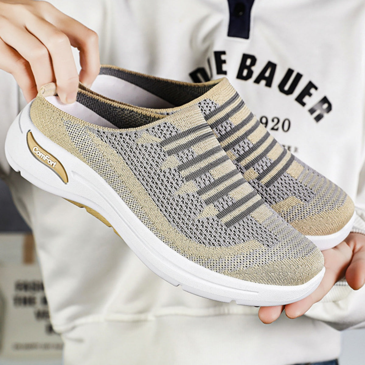 👟【36-41】🔥Pohodlné dámske slip-on topánky - Elastický dizajn bez šnúrok – jednoduché obúvanie a perfektné prispôsobenie chodidlu.