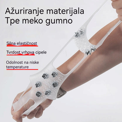 👴🚶🏔️Kupite 4, dobijte 4 gratis🔥Nevidljive protuklizne kape za stopala s 5 zubaca, prozirne vanjske kape za planinarenje po snijegu, planinarenje, penjanje po stijenama, zimsku ledenu površinu, obavezni dio za starije osobe.(8 artikala)