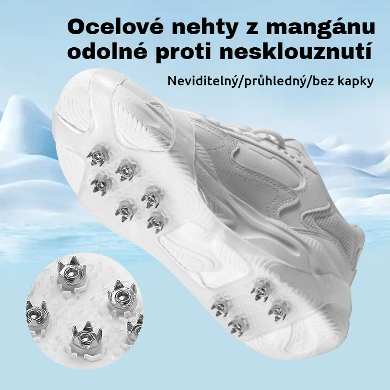 👴🚶🏔️Kupite 4, dobijte 4 gratis🔥Nevidljive protuklizne kape za stopala s 5 zubaca, prozirne vanjske kape za planinarenje po snijegu, planinarenje, penjanje po stijenama, zimsku ledenu površinu, obavezni dio za starije osobe.