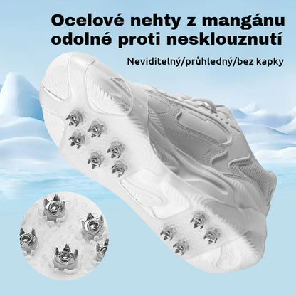 👴🚶🏔️Kupite 4, dobijte 4 gratis🔥Nevidljive protuklizne kape za stopala s 5 zubaca, prozirne vanjske kape za planinarenje po snijegu, planinarenje, penjanje po stijenama, zimsku ledenu površinu, obavezni dio za starije osobe.