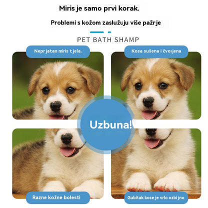 🐱【400 ml + ručnik + čelični češalj】🐈 Bez ispiranja, nježna deodorizirajuća pjena na biljnoj bazi za kućne ljubimce – Za svježinu i čistoću, pogodna za mačke i pse