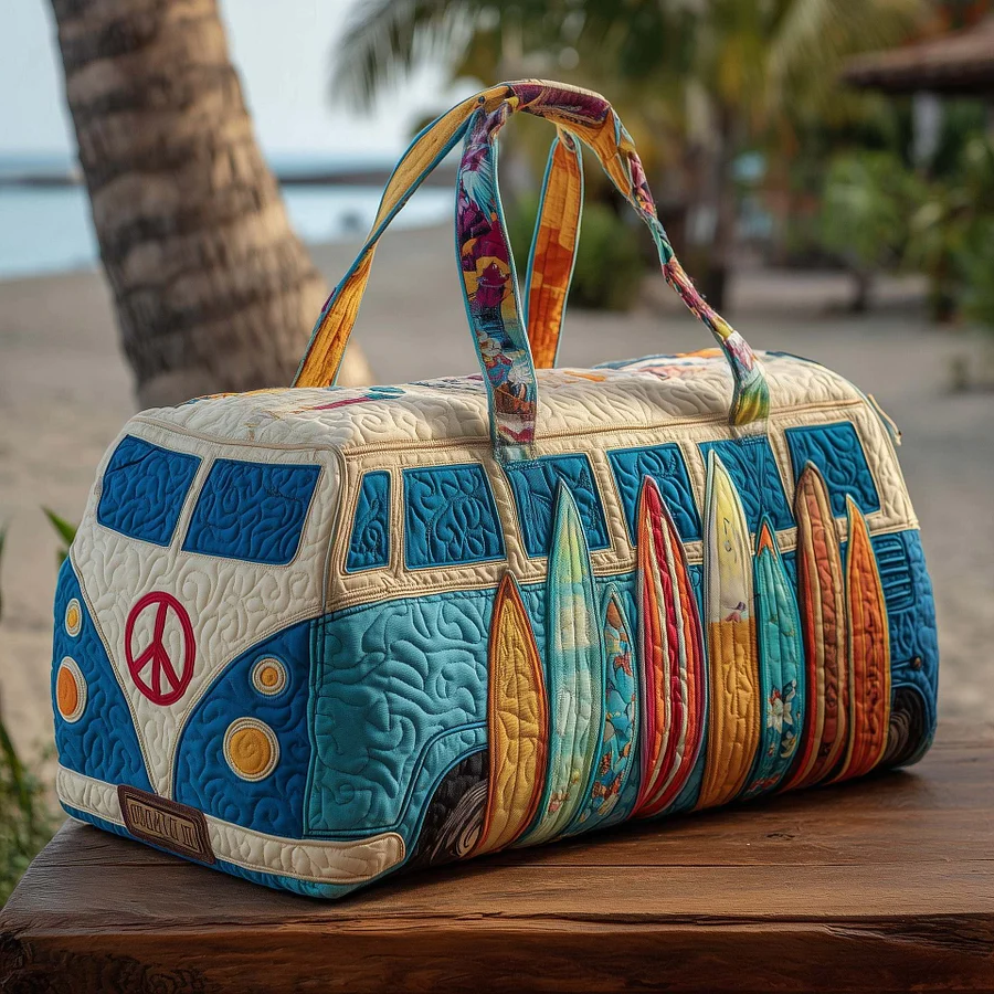 🔥【50% zľava】💥【(18x9x9) palcov】Cestovná taška Hippie Van s polstrovanou výstelkou, sú štýlové a majú veľkú kapacitu.