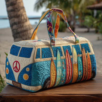 🔥【50% zľava】💥【(18x9x9) palcov】Cestovná taška Hippie Van s polstrovanou výstelkou, sú štýlové a majú veľkú kapacitu.