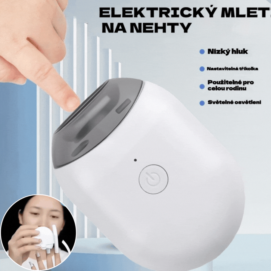 💅 Kúpte 1 kus a získajte 1 zadarmo! ✨ Automatický pilník na nechty (1 kus), pre bezpečnú a šetrnú starostlivosť o nechty 👶🔧