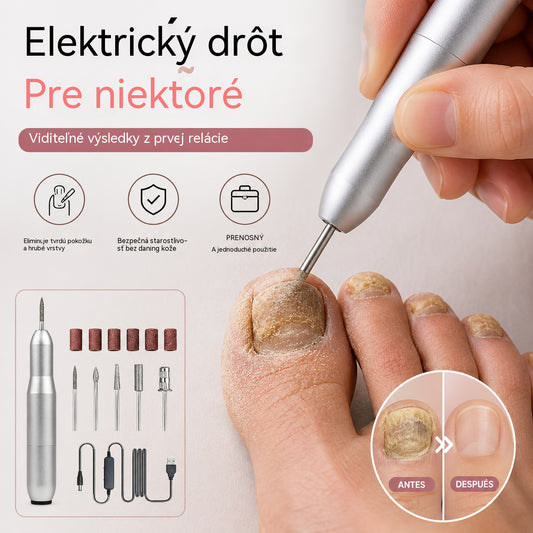 💅👍 Elektrický pilník na nechty používaný na liečbu onychomykózy (plesne nechtov)