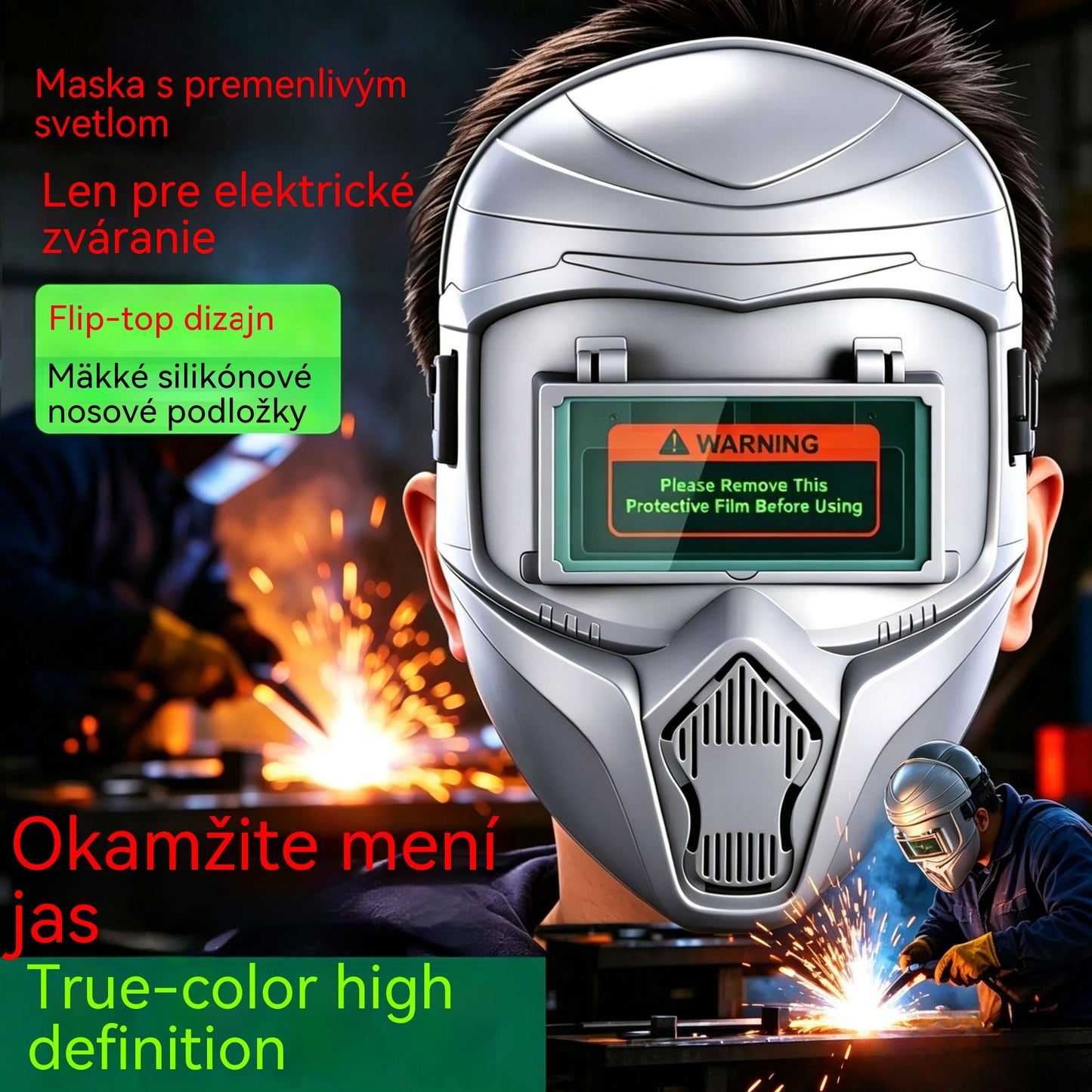 🥇🥽【50% zľava】Plne automatická zváračská maska s nastaviteľným svetlom - Ľahká a pohodlná konštrukcia zabezpečuje komfort aj pri dlhodobom používaní.