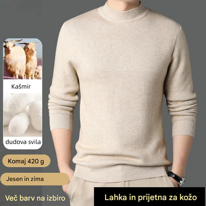 🔥【M-4XL】Moška srajca z kašmir ovratnikom ✅ mehka in nežna za kožo ✅ moderna in enostavna za kombiniranje