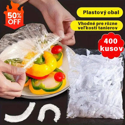 【2 vrecká, 200 kusov】 Jednorazový potravinársky kryt na udržanie čerstvosti