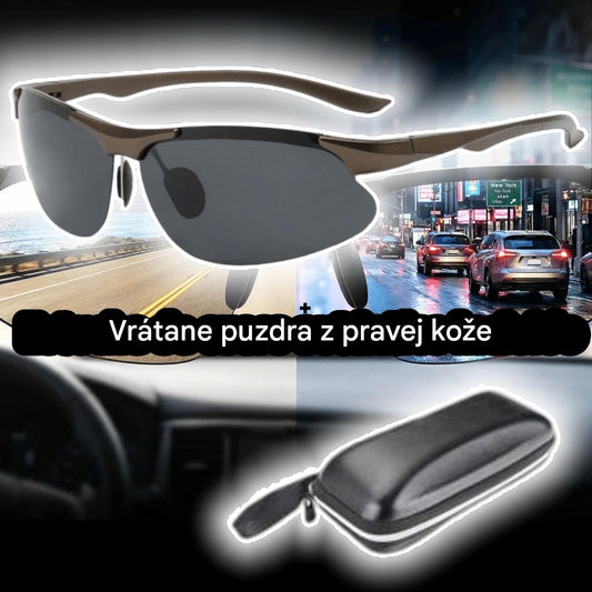 🕶️ Polarizované fotochromatické okuliare na šoférovanie cez deň aj v noci, UV400 ochrana účinne chráni oči pred škodlivým slnečným žiarením.🚗