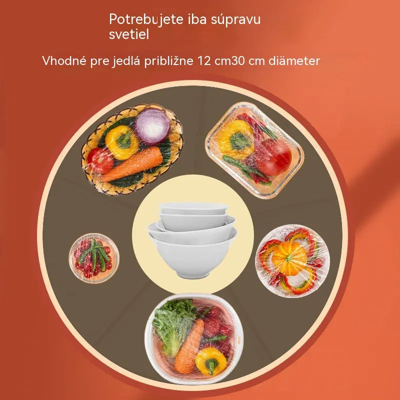 🔥【300 ks】Jednorazové obaly na potraviny vyrobené z potravinárskeho materiálu, rýchle a jednoduché na uchovanie čerstvosti potravín.
