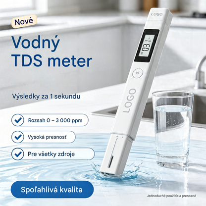 🔥Kúpte 1, získajte 1 zadarmo🎁 3-v-1 TDS merač kvality vody: Meria pH, chlór a tvrdosť; má LCD displej – ideálny pre bazény a akváriá 🌊【2 položky】