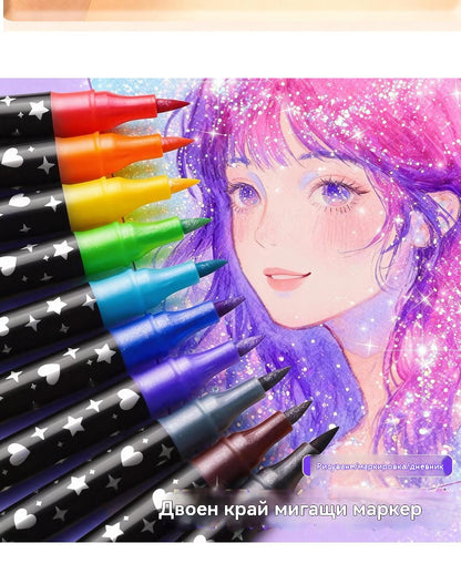 🔥✨️Комплект двустранни светкавични маркери