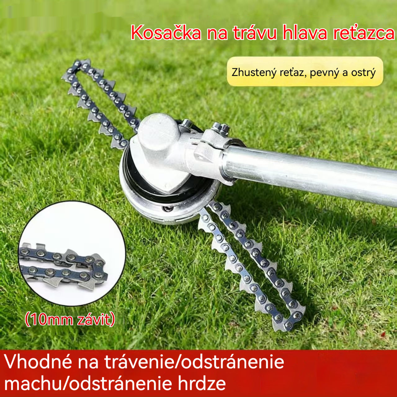 🔥✨ Univerzálna reťazová vyžínacia hlavica🌿✂️⚙️