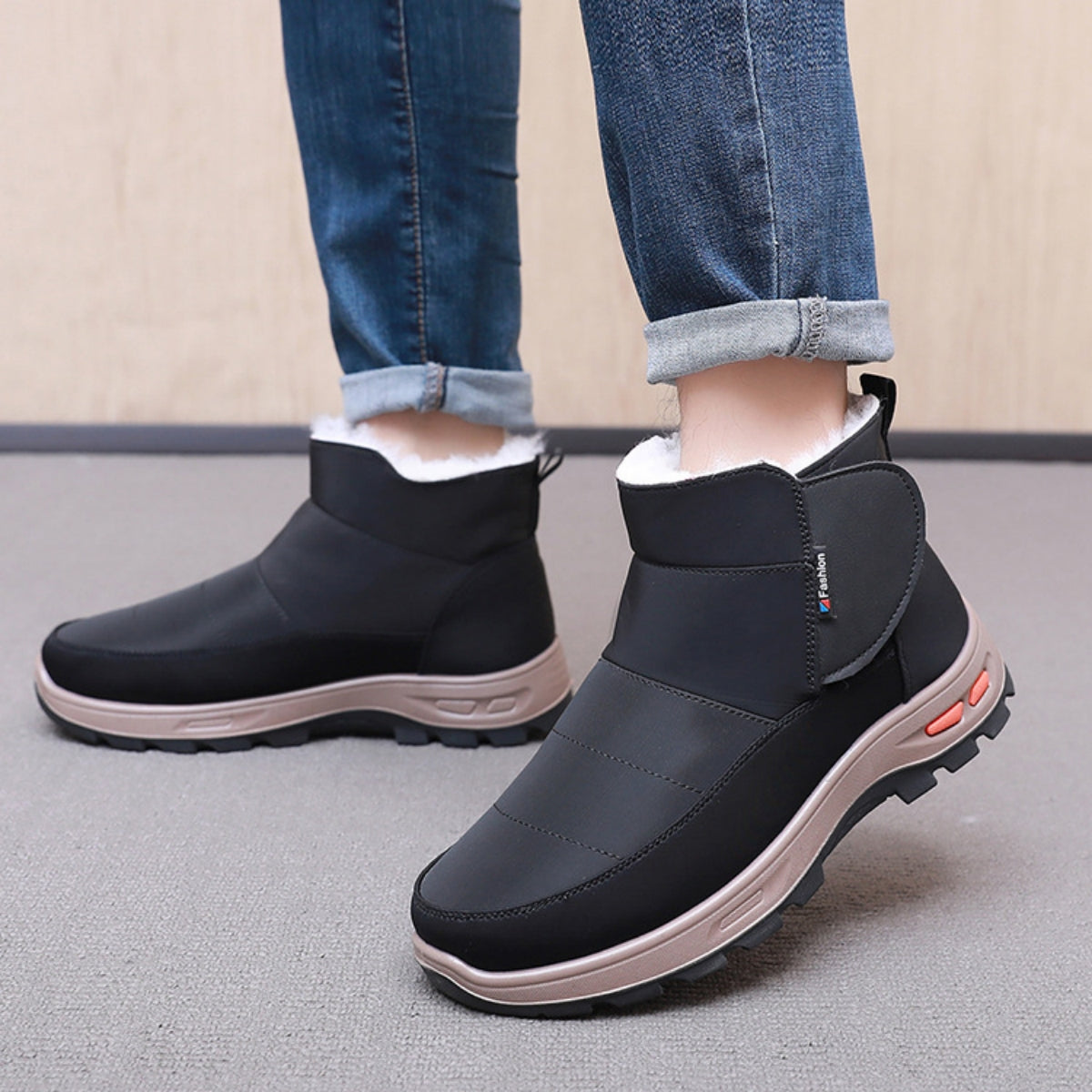 🔥【39-45】👟Zapatos de invierno para hombre hechos de puro algodón más terciopelo y pelo grueso.