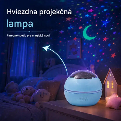 🌠✨Projektor hviezdnej oblohy, nočné svetlo ⎜ Rotačná LED lampa🎁