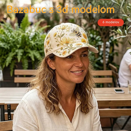 🧢Módna prémiová šiltovka s 3D výšivkou, ochranou pred slnkom a tienením