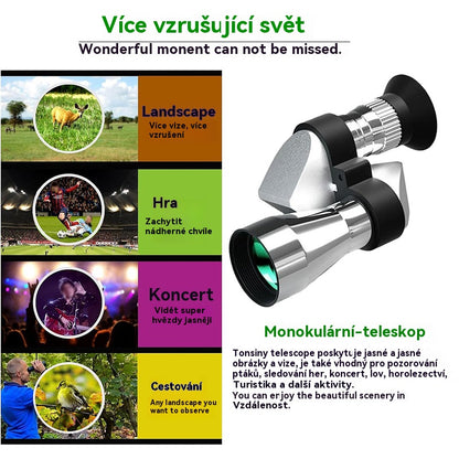 🔥🎄【Oblíbené produkty 50% sleva】🔭HD přenosný monokulární dalekohled – mini kapesní design, vysoké zvětšení a kompatibilita s držákem na telefon!