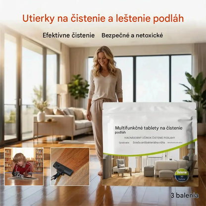 🏠🔥【3 balenia】Čistiace obrúsky na podlahu odstraňujú škvrny a majú leštiace vlastnosti.