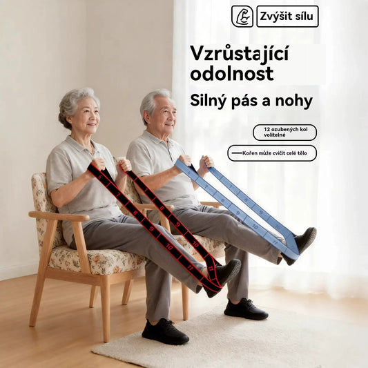 💪【Kúp 1, získaj 1 zadarmo】🌟Odporové gumy na tréning svalov a strečing nôh, ako aj elastické gumy vhodné pre ľudí stredného a staršieho veku. (2 položky)